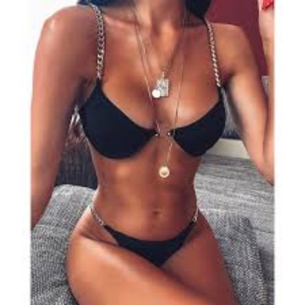 SALE  BLACK BIKINI SET